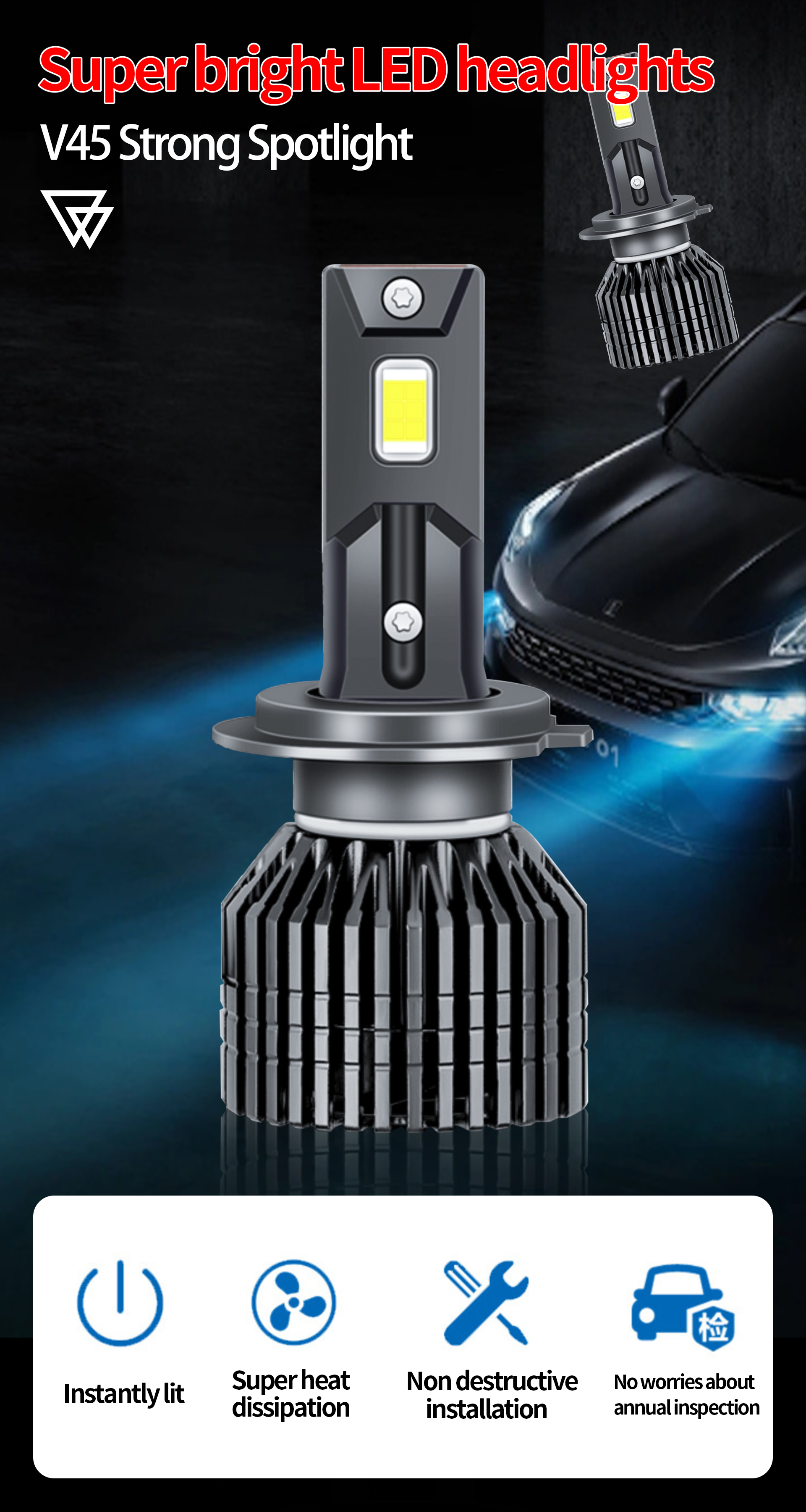 high brightness led headlights