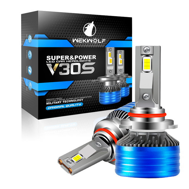 Customized Dual Copper Tube 120W 13000LM 6500K Cool White 12V Automotive Led Headlight Bulbs