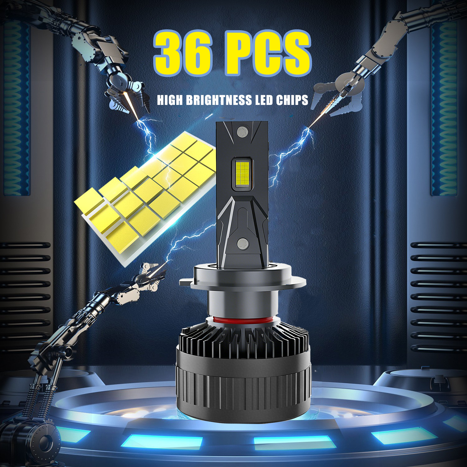 M18 Series | Auto Led Lighting System Universal Car Led Lights H1 H4 9005 9006 9012 H11 H7 Single Copper Tube Led Headlight Bulbs