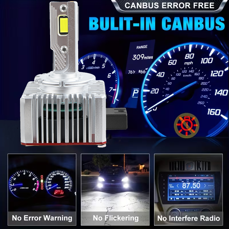 D Series | OEM D1S/D2S/D3S/D4S LED Headlight Bulb 6000K 180W High Power 18000LM Xenon HID Replacement Lights