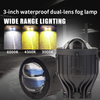 Best Quality Waterproof 116W 3-inch Single Direct-Projection Lens LED Fog Light