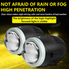 New High Quality APP Remote Control 2-inch Dual Beam Projector Lens Led Fog Light