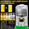 T90 Tricolor Series | 12V 6000K 4300K 3000K 3-color LED Headlight Bulbs with with Projector Lens