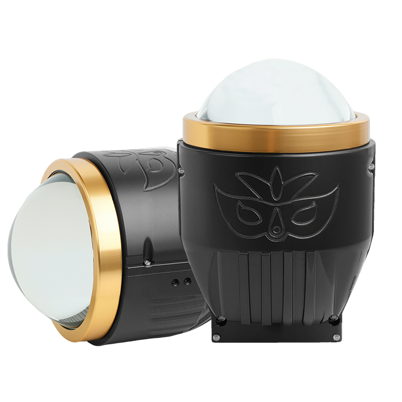 WEKWOLF 96W 9600LM Three Color LED Fog Lights 3 inch Bi Laser Projector Lens Fog lamp for Cars