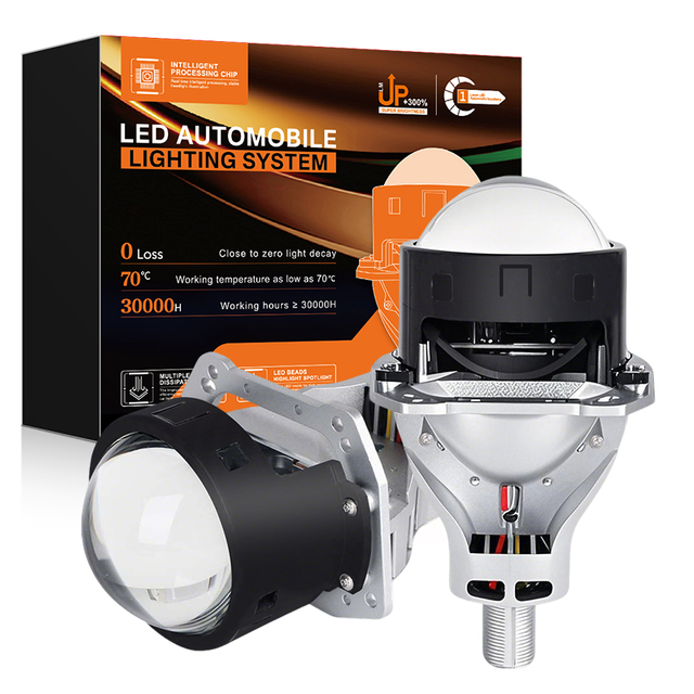 12V/24V 3 Inch Built-in Driver Dual Beam Led Projector Lens Headlight bulbs