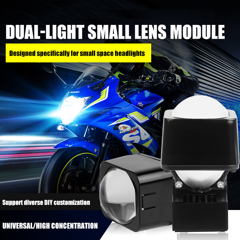1.5 Inch Mini Laser Hi/Lo Beam Dual Light Projectors Lens Matrix Module Car LED Headlight Bulbs
