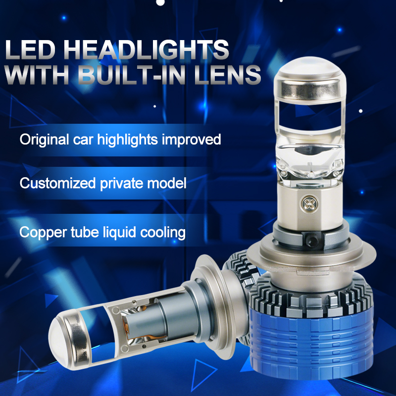 T81 Series | 84W 8400LM Mini Projector Lens Auto LED Headlight Bulbs
