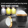 2 Inch Tricolor LED Motorcycle Spotlight
