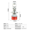 T93 Series | All in One High/Low Beam Plug and Play Mini Projector Lens LED Headlight Bulb H4