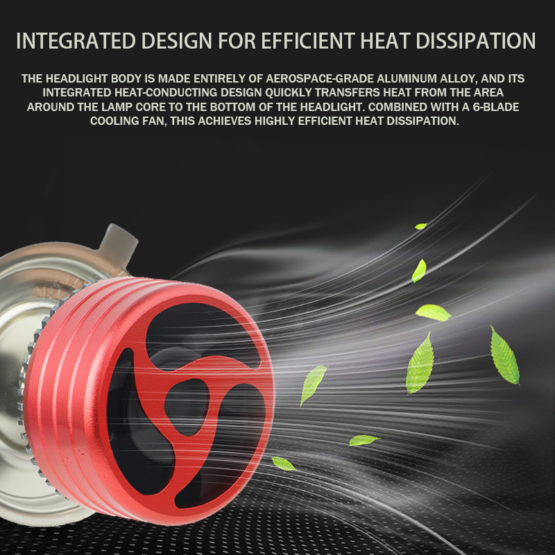 Factory Direct Sales 140W Dual Copper Tube 6000K Pure White LED Car Headlight Bulbs.