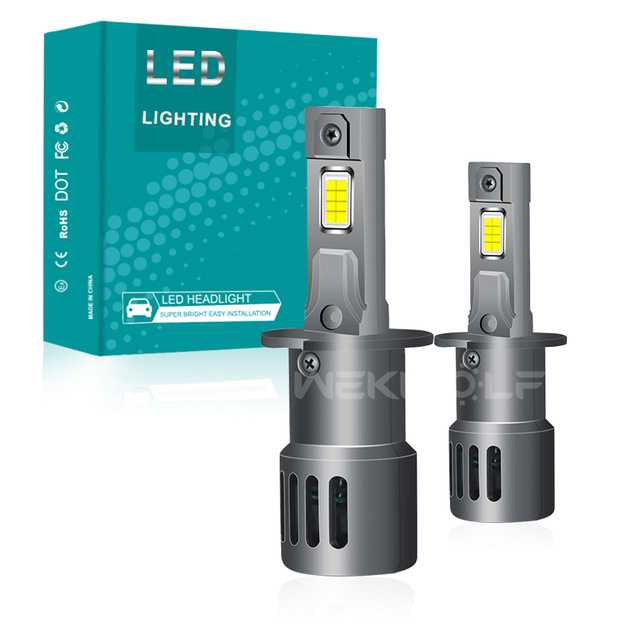 1:1 Design Plug and Play Wireless 48W 12V Led Car Headlight Bulbs with Fan Cooling 