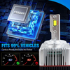 Three Copper Tubes D1S/D2S/D3S/D4S/D8S LED Headlight Bulbs 18W 18000LM 6000K 1:1 Size Plug & Play Replacement For HID Xenon