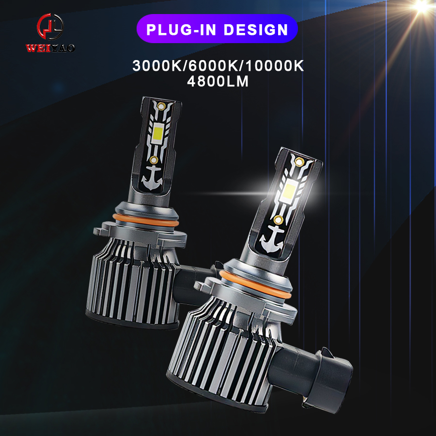 compact led headlight bulb 9006